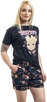 Guardians Of The Galaxy - Groot - Symbols - Pyjama - Vrouwen - zwart