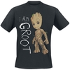 Guardians Of The Galaxy - I Am Groot - T-shirt - Mannen - zwart