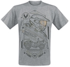 Halo - Infinite - Lines - T-shirt - Mannen - grijs