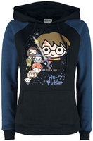 Harry Potter - Chibi - Trui met capuchon - Vrouwen - zwart blauw