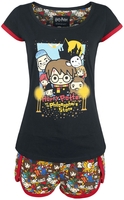 Harry Potter - Chibi Allover - Pyjama - Vrouwen - meerkleurig
