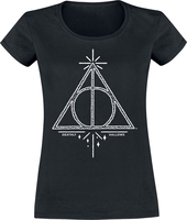 Harry Potter - Deathly Hallows - T-shirt - Vrouwen - zwart