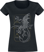 Harry Potter - Dragon - T-shirt - Vrouwen - zwart