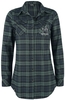 Harry Potter - Forbidden Forest - Hippogriff - Flanellen overhemd - Vrouwen - zwart blauw groen