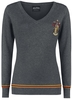 Harry Potter - Gryffindor - Gebreide trui - Vrouwen - grijs gemêleerd
