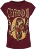 Harry Potter - Gryffindor - T-shirt - Vrouwen - bordeaux