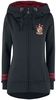 Harry Potter - Gryffindor - Vest met capuchon - Vrouwen - zwart