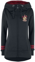 Harry Potter - Gryffindor - Vest met capuchon - Vrouwen - zwart