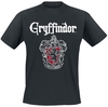 Harry Potter - Gryffindor - Wappen - T-shirt - Mannen - zwart