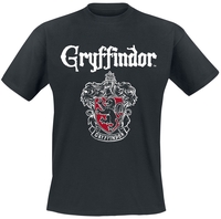 Harry Potter - Gryffindor - Wappen - T-shirt - Mannen - zwart
