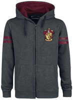 Harry Potter - Gryffindor Sport - Vest met capuchon - Mannen - grijs bordeaux