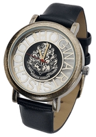 Harry Potter - Hogwarts - Polshorloges - Unisex - zwart goudkleurig