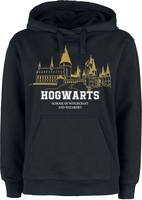 Harry Potter - Hogwarts - Trui met capuchon - Vrouwen - zwart