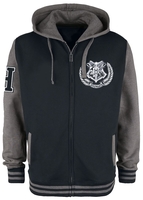 Harry Potter - Hogwarts - Vest met capuchon - Mannen - zwart donkergrijs