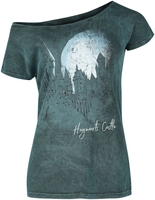 Harry Potter - Hogwarts Castle - T-shirt - Vrouwen - turquoise