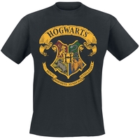 Harry Potter - Hogwarts Crest - T-shirt - Mannen - zwart