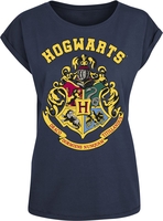 Harry Potter - Hogwarts Crest - T-shirt - Vrouwen - blauw