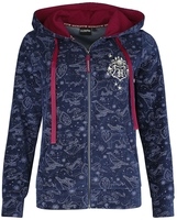 Harry Potter - Hogwarts Crest - Vest met capuchon - Vrouwen - donkerblauw
