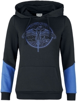 Harry Potter - Phoenix - Trui met capuchon - Vrouwen - zwart lila