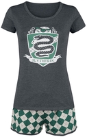 Harry Potter - Slytherin Quidditch - Pyjama - Vrouwen - groen grijs