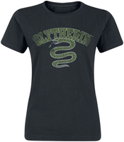 Harry Potter - Slytherin Sport Emblem - T-shirt - Vrouwen - zwart