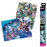 Hatsune Miku - Chibi Poster - Set - Poster - Unisex - multicolor
