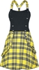 Heartless - Incantation Dress - Korte jurk - Vrouwen - zwart geel