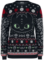 How To Train Your Dragon - Toothless - Christmas jumper - Vrouwen - zwart