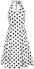 H&R London - Arien Swing Dress - Medium-lengte jurk - Vrouwen - zwart wit