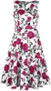 H&R London - Hazel Floral Swing Dress - Medium-lengte jurk - Vrouwen - meerkleurig
