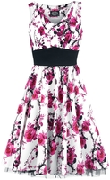 H&R London - Pink Floral Dress - Medium-lengte jurk - Vrouwen - wit felroze