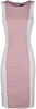 H&R London - Solea Wiggle Dress - Medium-lengte jurk - Vrouwen - roze wit