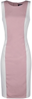 H&R London - Solea Wiggle Dress - Medium-lengte jurk - Vrouwen - roze wit