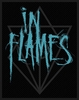 In Flames - Scratched Logo - Patch - Unisex - zwart blauw