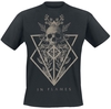 In Flames - Skull - T-shirt - Mannen - zwart