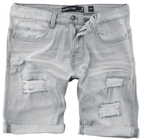 Indicode - Kaden Holes - Korte broek - Mannen - grijs