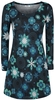 Innocent - Flower Rounds Winter Dress - Korte jurk - Vrouwen - zwart