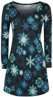 Innocent - Flower Rounds Winter Dress - Korte jurk - Vrouwen - zwart