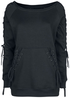 Innocent - Laced Sweatshirt - Sweatshirts - Vrouwen - zwart