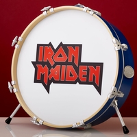 Iron Maiden - Bass Drum - Lamp - Unisex - meerkleurig