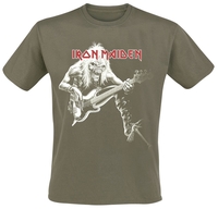 Iron Maiden - Eddie Bass - T-shirt - Mannen - groen