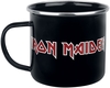 Iron Maiden - Logo - Emaille Mug - Kop - Unisex - zwart