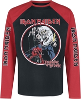 Iron Maiden - Number Of The Beast - Longsleeve Pyjamas - Mannen - zwart rood