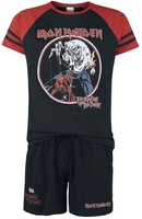 Iron Maiden - Number Of The Beast - Pyjama - Mannen - zwart rood