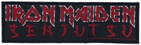 Iron Maiden - Senjutsu Logo - Patch - Unisex - zwart rood