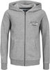 Jack & Jones - Andy Sweat Zip Hood - Kinder vesten - Mannen - grijs gemêleerd