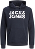 Jack & Jones - Corp Logo - Trui met capuchon - Mannen - navy