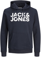 Jack & Jones - Corp Logo - Trui met capuchon - Mannen - navy