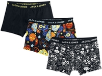 Jack & Jones - JACSUGAR SKULL TRUNKS 3 PACK - Boxers - Mannen - zwart
