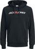 Jack & Jones - JJECORP OLD LOGO HOODED JUMPER NOOS - Trui met capuchon - Mannen - zwart
